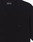 Emporio Armani Crewneck T-Shirt With Eagle Chest Logo | LEVISONS