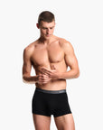 Emporio Armani Three-Pack Boxer Briefs With Logo Waistband | LEVISONS