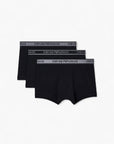Emporio Armani Three-Pack Boxer Briefs With Logo Waistband | LEVISONS