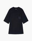 Emporio Armani Heavyweight Cotton T-Shirt With Embroidered Shield Logo | LEVISONS