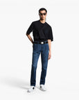 Emporio Armani Heavyweight Cotton T-Shirt With Embroidered Shield Logo | LEVISONS