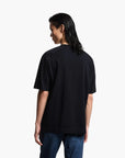 Emporio Armani Heavyweight Cotton T-Shirt With Embroidered Shield Logo | LEVISONS