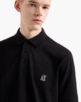 Armani Exchange Regular Fit Icon Logo Cotton Polo Shirt With Subtle Branding | LEVISONS