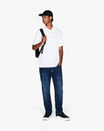 Armani Exchange Regular Fit Milano New York Cotton Polo Shirt With Monochromatic Branding | LEVISONS