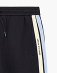 Armani Exchange Tapered Fit Comfort Stretch Cotton Trousers With Decorative Branded Tape | LEVISONS