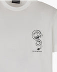 Emporio Armani Sustainable Cotton Blend T-Shirt With Embroidery | LEVISONS