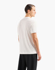 Emporio Armani Sustainable Cotton Blend T-Shirt With Embroidery | LEVISONS