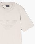 Emporio Armani Slim Fit Cotton T-Shirt With Embossed Eagle Logo | LEVISONS