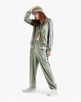 EA7 Regular Fit Athletic Velour Tracksuit With7 Lines Tape Detailing | LEVISONS
