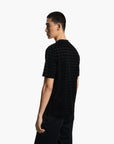Emporio Armani All-Over Flocked Eagle Logo T-Shirt | LEVISONS