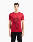 Emporio Armani Sustainable Cotton Blend T-Shirt With Embroidery | LEVISONS