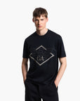 Emporio Armani Asv T-Shirt With Oversized Embroidered Eagle Logo | LEVISONS
