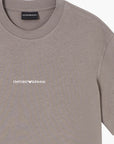 Emporio Armani Heavyweight Cotton T-Shirt With Logo Branding | LEVISONS