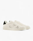 Emporio Armani Regenerated Leather Sneaker With Eagle Logo | LEVISONS