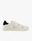 Emporio Armani Regenerated Leather Sneaker With Eagle Logo | LEVISONS