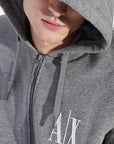 Armani Exchange Icon Logo Zip Up Hooded Sweatshirt | LEVISONS