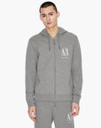 Armani Exchange Icon Logo Zip Up Hooded Sweatshirt | LEVISONS