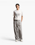 Emporio Armani Heavyweight Cotton T-Shirt With Embroidered Logo | LEVISONS