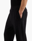 Armani Exchange Regular Fit Cotton Trousers With Tone-On-Tone Logotape | LEVISONS