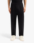 Armani Exchange Regular Fit Cotton Trousers With Tone-On-Tone Logotape | LEVISONS