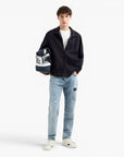 Armani Exchange Blue Edition Regular Fit Stretch Cotton Sweatshirt With Full Zip Closure | LEVISONS