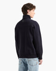 Armani Exchange Blue Edition Regular Fit Stretch Cotton Sweatshirt With Full Zip Closure | LEVISONS