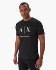 Armani Exchange Slim Fit Cotton Crewneck Essentials T-Shirt With Central Branding | LEVISONS