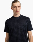 Emporio Armani Asv All-Over Flocked Logo T-Shirt | LEVISONS