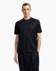 Emporio Armani Asv All-Over Flocked Logo T-Shirt | LEVISONS