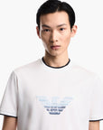 Emporio Armani Slim Fit T-Shirt With Gradient Embroidered Eagle Logo | LEVISONS