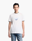 Emporio Armani Slim Fit T-Shirt With Gradient Embroidered Eagle Logo | LEVISONS