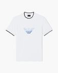 Emporio Armani Slim Fit T-Shirt With Gradient Embroidered Eagle Logo | LEVISONS