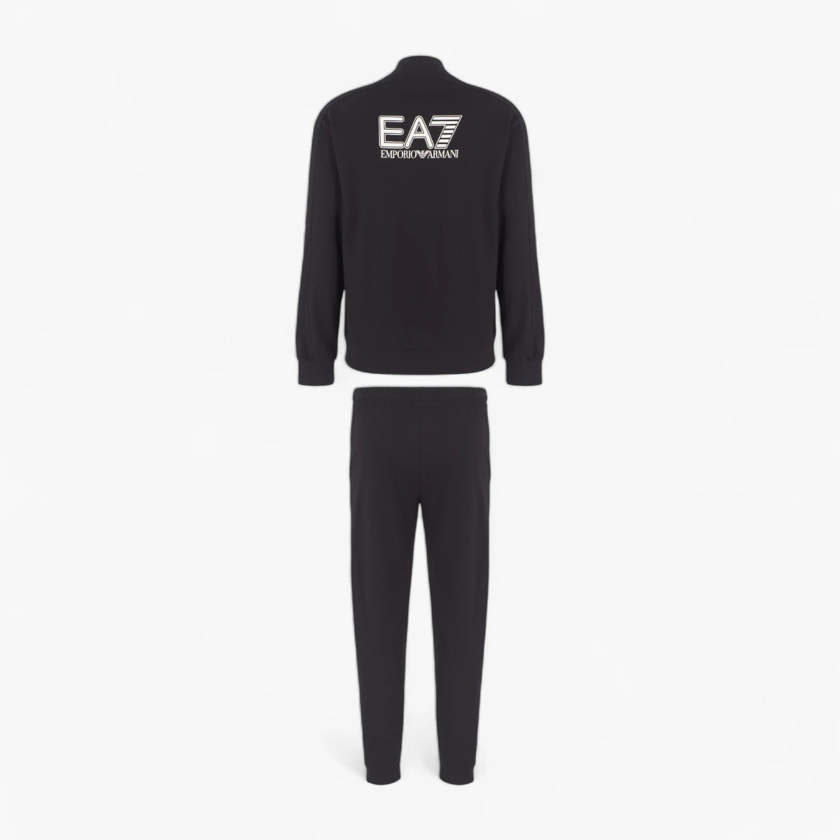 EA7 Visibility Comfort Fit Cotton Tracksuit With A Standing Collar | LEVISONS