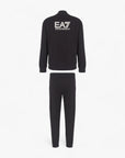 EA7 Visibility Comfort Fit Cotton Tracksuit With A Standing Collar | LEVISONS