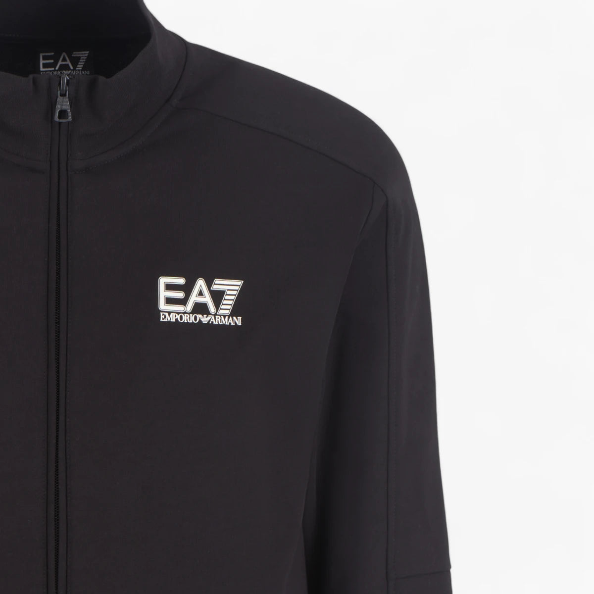 EA7 Visibility Comfort Fit Cotton Tracksuit With A Standing Collar | LEVISONS