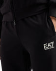 EA7 Visibility Comfort Fit Cotton Tracksuit With A Standing Collar | LEVISONS