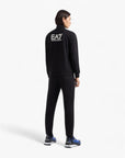 EA7 Visibility Comfort Fit Cotton Tracksuit With A Standing Collar | LEVISONS