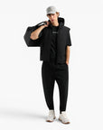 Armani Exchange Regular Fit Cotton Trousers With Elasticated Waistband And Logo Patch | LEVISONS