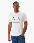 Armani Exchange Slim Fit Cotton Crewneck Essentials T-Shirt With Central Branding | LEVISONS