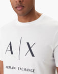 Armani Exchange Slim Fit Cotton Crewneck Essentials T-Shirt With Central Branding | LEVISONS