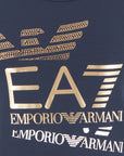 EA7 Slim Fit Cotton Crewneck Logo Series T-Shirt | LEVISONS