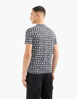 Armani Exchange Regular Fit All Over Logo Cotton T-Shirt | LEVISONS