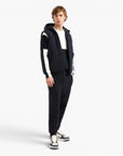 Armani Exchange Regular Fit Cotton Trousers With Elasticated Waistband And Logo Patch | LEVISONS