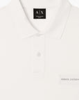Armani Exchange White Edition Regular Fit Cotton Polo Shirt With Logo Patch | LEVISONS