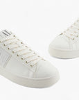 Armani Exchange Round Rubber Toe Lace Up Sneakers With Tone-On-Tone Logo Patch | LEVISONS