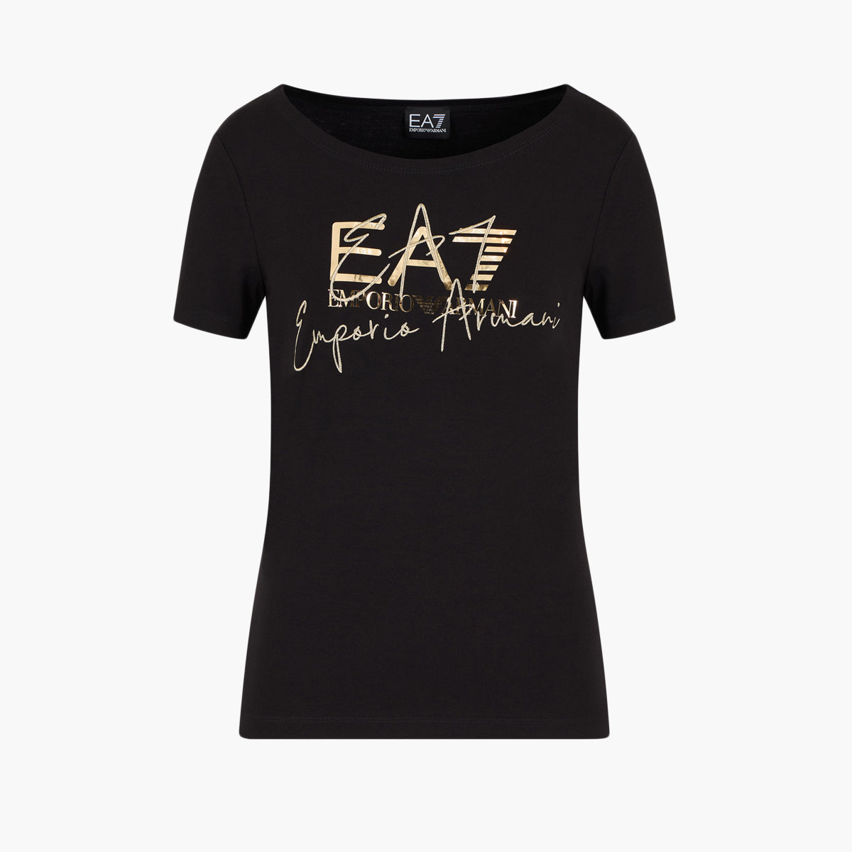 EA7 Slim Fit Cotton Crewneck Logo Series T-Shirt | LEVISONS