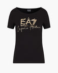 EA7 Slim Fit Cotton Crewneck Logo Series T-Shirt | LEVISONS