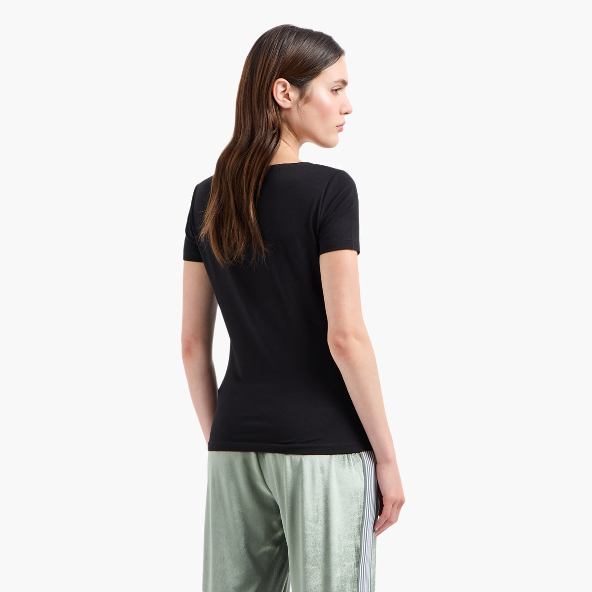 EA7 Slim Fit Cotton Crewneck Logo Series T-Shirt | LEVISONS