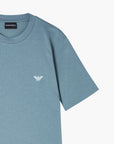 Emporio Armani Slim-Fit Cotton T-Shirt With Embroidered Eagle Logo | LEVISONS