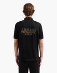 Armani Exchange Regular Fit Mercerised Cotton Polo Shirt With Blurred Logo | LEVISONS